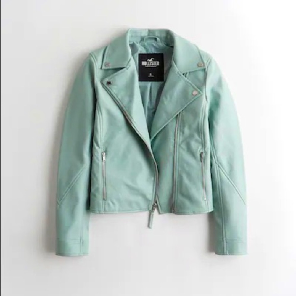 Hollister faux-leather biker jacket